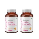 Berryheal Under The Skin L-Glutathione (250Mg), Hyaluronic Acid, Vitamin C, Sea Buckthorn (Omega 3679) Vegan Skin Supplement For Glow, Hydration, Collagen Booster & Anti-Ageing | 60 Capsules For Women