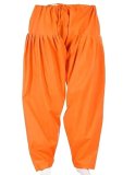 Djs Group, Cotton Semi Patiala Salwar, Traditional Indian Style (In, Numeric, 45, Regular, Standard, Orange)