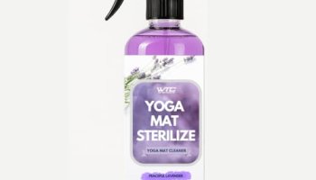 Wtc Yoga Mat Cleaner Spray (Peaceful Lavender), 500 Ml – No Slippery Residue, Organic Essential Oils, Deep-Cleansing For Fitness Gear & Gym Equipment (500 Ml)