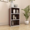 Nilkamal Halo 3 Tier Engineered Wood Free Standing Book Shelf Cabinet With Open Shelf | 1 Year Warranty | Legno Oak