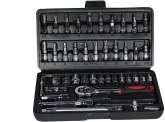 Vravmo 46 In 1 Pcs Tool Kit & Screwdriver And Socket Set Multi Purpose Combination Tool Case Precision Socket Set Socket Set(Pack Of 1)