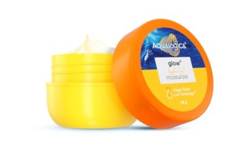 Aqualogica Glow+ Hydra Gel Moisturizer With Vitamin C & Papaya – 20 G|24-Hour Intense Hydration|Weightless Water-Like Gel Texture|Non Sticky & Quick Absrobing For Glowing Skin (20 G)