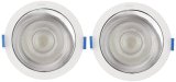 Philips 12 Watt Chrome Reflector Led Ceiling Cob Round Spot Light With Focused Beam | Cut Out: 102Mm | Cool Day Light, Pack Of 2 (Deco Bright)