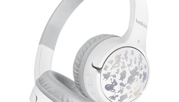 Belkin X Disney, Special Disney 100 Mickey & Friends Edition, Safe Wireless On Ear Kids Headphones With Mic, 30 Hours Playtime – Silver (Disney- 100 Mickey & Friends Silver)