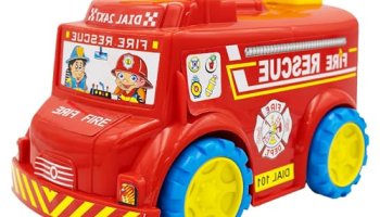 Toybharat Fire Truck |Multicolour |Friction Power Toys| Birthday Gift