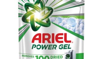 Ariel Power Gel Liquid Detergent For Front Load – 4Kg | Removes 100 Dried Stains In 1 Wash | Faster Dissolving | Long-Lasting Fragrance | Color Protection | At The Price Of Powders