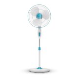Havells Gatik Pro 400Mm Pedestal Fan| 120 Ribs Guard For Safety| Smooth Oscillation| Heavy Base| Isi Marked | 2 Year Warranty | Blue