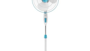 Havells Gatik Pro 400Mm Pedestal Fan| 120 Ribs Guard For Safety| Smooth Oscillation| Heavy Base| Isi Marked | 2 Year Warranty | Blue