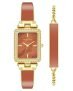 Anne Klein Quartz 22 Mm Rust Dial Stainless Steel Analog Watch For Women