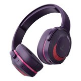 Boat Rockerz 425 Bluetooth Headphones Wireless On Ear Headphones Signature Sound, Enx Tech, Asap Charge, 25H Playtime, Bluetooth Headphones V5.2, Dual Pairing With Mic(Techno Purple)