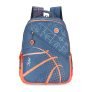 Skybags Riddle Blue Orange 46 Cms Casual Backpack With Raincover