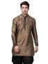 Vastramay Men’S Black Silk Blend Kurta_S_Black