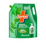 Savlon Herbal Sensitive Germ Protection Liquid Handwash Refill Pouch, 1.3L Ph Balanced