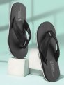 Red Tape Men Flip Flops(Black , 9)