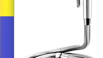 Mayur Öcich Health Faucet High Press (Heavy Duty) Hf-561 W. 1 Mtr Flexible Ss Tube And Hook Jet Spray [ Hand Shower For Toilet] Water Tap [ Bathroom Tap] Commode Health  Faucet(Wall Concealed Installation Type)