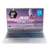 Acer Aspire Lite, 13Th Gen, Intel Core I3-1305U, 8Gb Ram, 512Gb Ssd, Full Hd, 15.6″/39.62Cm, Windows 11 Home, Steel Gray, 1.59Kg, Al15-53, Metal Body, 36 Whr, Thin And Light Premium Laptop