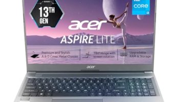 Acer Aspire Lite, 13Th Gen, Intel Core I3-1305U, 8Gb Ram, 512Gb Ssd, Full Hd, 15.6″/39.62Cm, Windows 11 Home, Steel Gray, 1.59Kg, Al15-53, Metal Body, 36 Whr, Thin And Light Premium Laptop