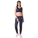 Vector X Osb-316 Women’S Sublimation Pattern Sports Bra With Legging Set For Practicing Yoga & Gym Fitness