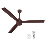 Crompton Energion Regmote 1200Mm Bldc Ceiling Fan | India’S First Dual Control Fan – Remote & Regulator Control | Bee 5 Star Rated Energy Efficient | 4 Year Manufacturer’S Warranty | Brown