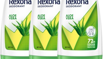 Rexona Aloe Vera Underarm Roll On Deodorant For Women (Po3) Deodorant Roll-On  –  For Women(150 Ml, Pack Of 3)