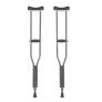 Vissco Astra Under Arm Crutches Aluminium, Crutches For Those Physically Chalenged With Adjustable Elbow Support, Pvc Grip Handle, Light Weight & Height Adjustable, Walking Stick (1 Pair) – Xl (Grey)