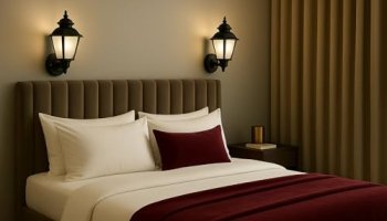 Bene Avoin Indoor Modern Wall Lamp, E-27 Base Wall Light For Home Decor, Kitchen, Living Room, Bedroom, 12 Cm (Black, Pack Of 2)