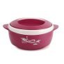 Cello Sapphire Insulated Inner Steel Casserole For Roti, 1250Ml, Pink | Hot Box For Kitchen | Hot Pot For Home | Chapati Box | Locks In The Cold & Heat For Long | Serving Bowl With Lid