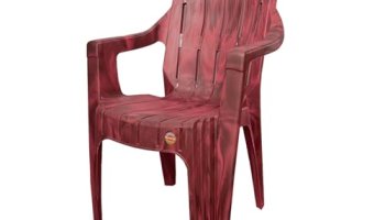 Cello Hercules Chair Set Of 1, Rosewood | Unbreakable, Durable & Strong |Blended Pp Material, Easy To Clean |Plastic Chair For Living Room, Home & Office | 3 Years Warranty – Manufacturing Defects