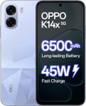 Oppo K14X 5G 6500Mah And 45W Supervooc Charger & Ai (Icy Blue, 128 Gb)(4 Gb Ram)