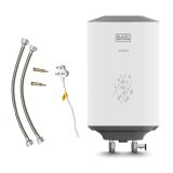Black+Decker Alcedo Geyser 15 Ltr | Storage Water Heater For Home | Single Line Welded | 2Kw | Bee Star Rated | Vitreous Glass Enamel Heating Coated Tank I 7-Yr Tank 4-Yr Element 2-Yr Product Warranty