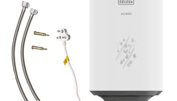 Black+Decker Alcedo Geyser 15 Ltr | Storage Water Heater For Home | Single Line Welded | 2Kw | Bee Star Rated | Vitreous Glass Enamel Heating Coated Tank I 7-Yr Tank 4-Yr Element 2-Yr Product Warranty