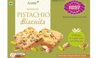 Karachi Bakery Pistachio Biscuits, 400 G/300 G (Weight May Vary)