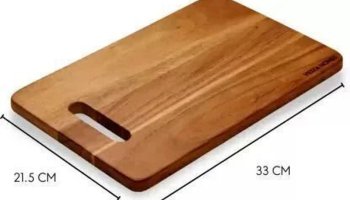 Ntr Si Enterprises Wooden Cutting Board Bamboo Cutting Board(Brown Pack Of 1 Dishwasher Safe)