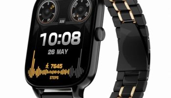 Vibez Majestic Luxury Smartwatch For Women & Men – Stainless Steel Strap, 1.83″ Display, High Resolution, 60 Sports Modes,100+ Watch Faces, Long Battery & Bt Calling Smart Watch For Women & Men