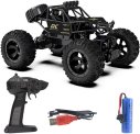 Joymax Rc Rock Crawler Car For Kids – 4Wd Remote Control Off-Road Rock Car (Big Wheels)(Black)