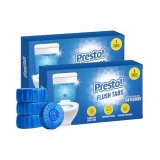 Amazon Brand – Presto! Flush Tabs | 800 Gram | 50 Gram | 8 Tabs X Pack Of 2 | Prevents Stains, Removes Limescale | Toilet Flush Tank Balls