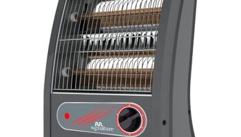 Rr Signature Torrid Quartz Room Heater 800 Watt | Low Power Consumption | Tip-Over Protection | 2 Heating Rods For Quick Heating | Cool Touch Body | 2 Year Warranty