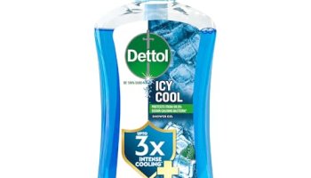 Dettol Icy Cool Body Wash And Shower Gel Pump For Men | Goodness Of Salicylic Acid | Menthol Freshness | 500Ml