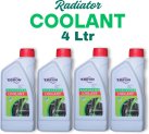 Ebron Coolant Water For Cars, Best Engine Coolant Liquid For Summer, Car & Bike, 4L Coolant Green(1 L, Pack Of 4)