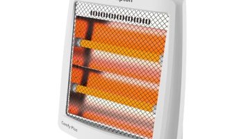 Crompton Comfy Plus 800 Watt Quartz Room Heater With 2 Heat Setting | Handle To Carry | Neon Lamp Indicator