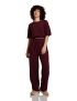 Amazon Brand – Inkast Women’S Cotton Blend Top & Culotte Co-Ord Set_Ink-Aw23-Crd-901_Wine_Medium