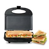 Milton Express 800 Watt Grill Sandwich Maker | Electric Toaster Griller Sandwich Maker | Non Stick Coating Grill Plates | Power Indicators | 1 Year Warranty | Black
