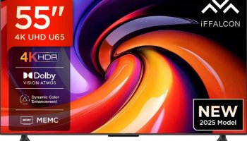 Iffalcon By Tcl U65 138 Cm (55 Inch) Ultra Hd (4K) Led Smart Google Tv 2025 Edition With Memc | Dolby Vision-Atmos | Hva Panel & Metallic Bezel-Less(55U65)