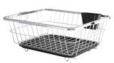 Kitchenstory Stainless Steel Utensils Basket Drainer & Dish Drainer Basket For Kitchen/Utensil Stand For Kitchen/Dish Drying Rack With Drainer/Bartan Stand/Dish Rack (Size- 56X43X23 Cm/Chrome Finish).