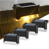 Btag Solar-Powered Deck Light – Ip65 Waterproof Led Step, Stair, Fence & Railing Light With Wide-Angle Illumination, Rechargeable Outdoor Lighting For Yard, Patio & Pathway.Pack Of 4