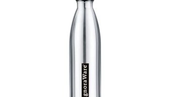 Signoraware Aqualene Stainless Steel Vacuum Flask Bottle 500Ml, Silver