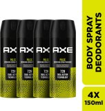 Axe Pulse Body Spray  –  For Men(150 Ml, Pack Of 4)