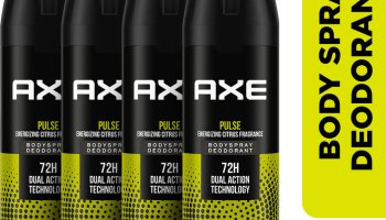 Axe Pulse Body Spray  –  For Men(150 Ml, Pack Of 4)