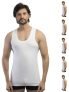 Vip® Linear Men’S Regular Fit 100% Cotton Rib Vest – White (Pack Of 6, Small/80 Cm)