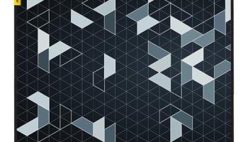 Ant Esports Prism Mouse Pad With Anti-Fray Stitching, Waterproof Surface & Non-Slip Rubber Base With Stitched Edges Gaming Mouse Mat For Laptop, Compatible With Laser And Optical Mice – Black